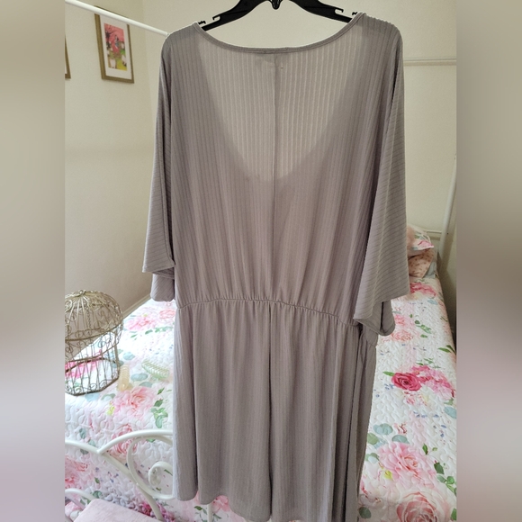 Gray Ribbed Jumpsuit - Picture 4 of 4